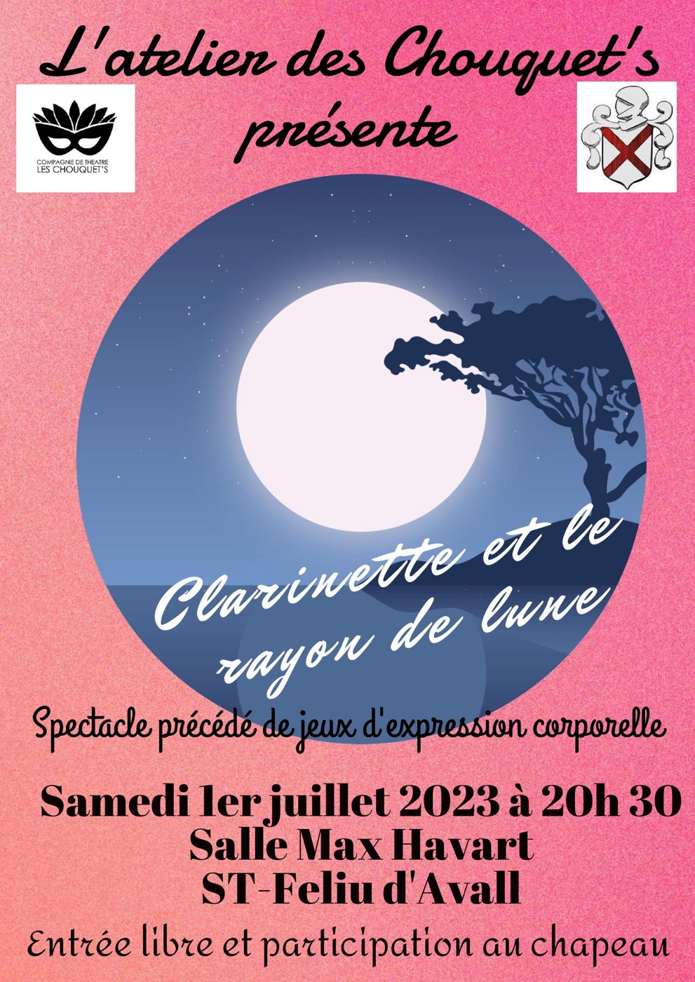 Clarinette et le rayon de lune · atelier enfants-ados, 1er juillet 2023